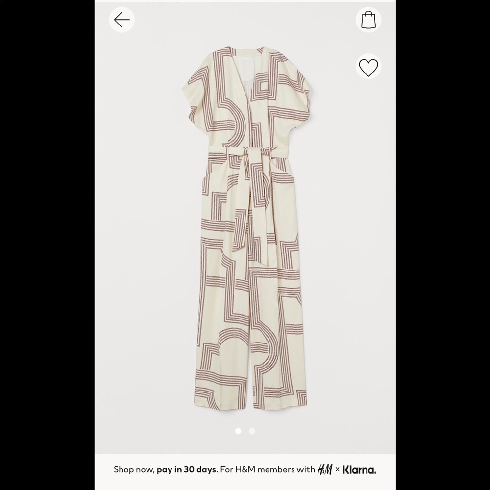 NWT - V neck jumpsuit